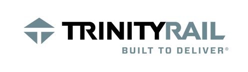 TrinityRail logo Steel Grey with tagline