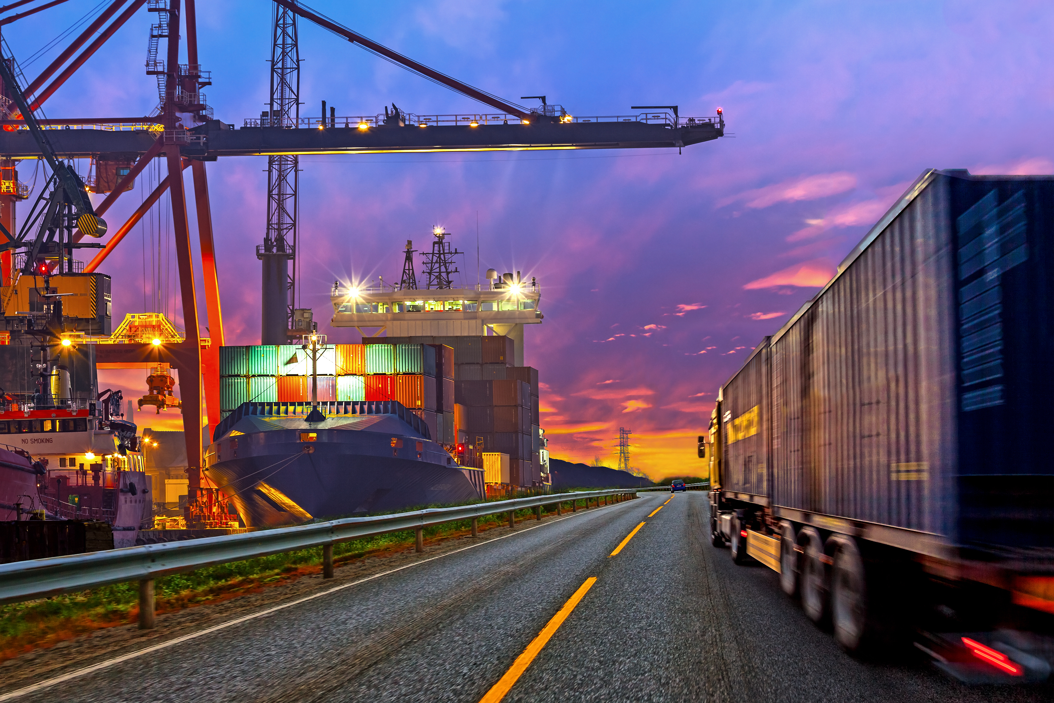 Intermodal at port